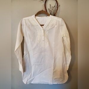 White Embroidered Tunic